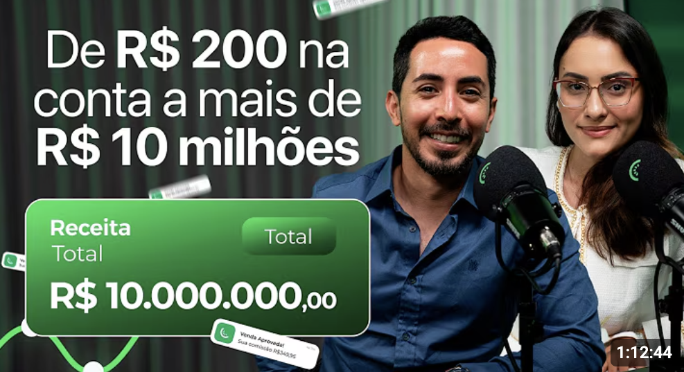 Jéssica Couto em podcast: de R$200 na conta a mais de R$10 milhões